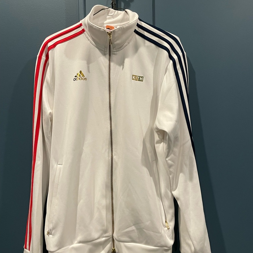 Adidas X Kith White Track Suit